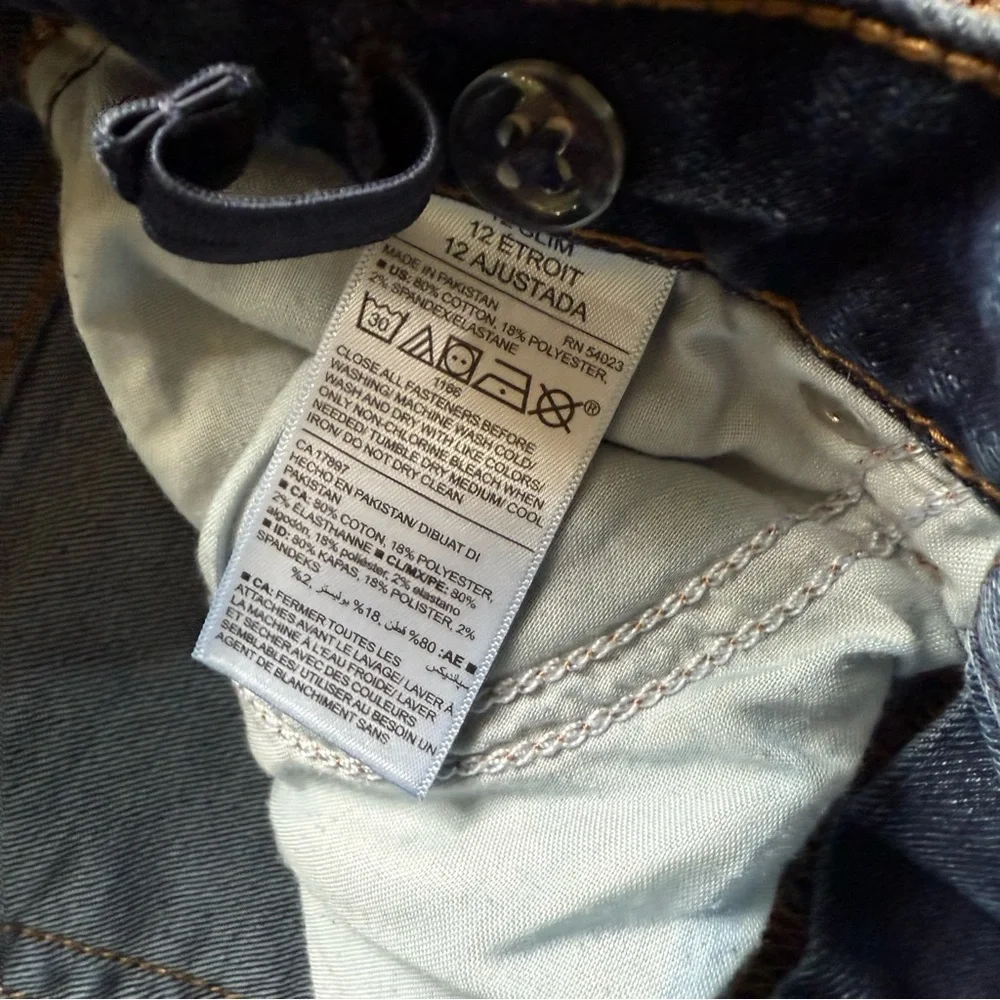 Old Navy kids Boot Cut Built in Flex Boys jeans 12 slim